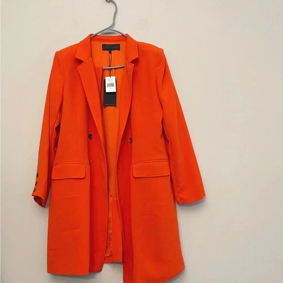 Kendall & Kylie Jackets & Blazers - New oversized Kendall+ Kylie orange trench coat colorful fall